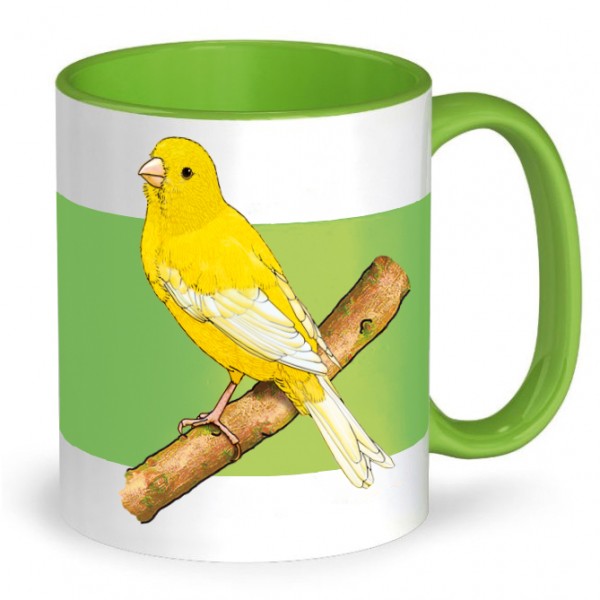Tasse: Kanarienvogel Gelb