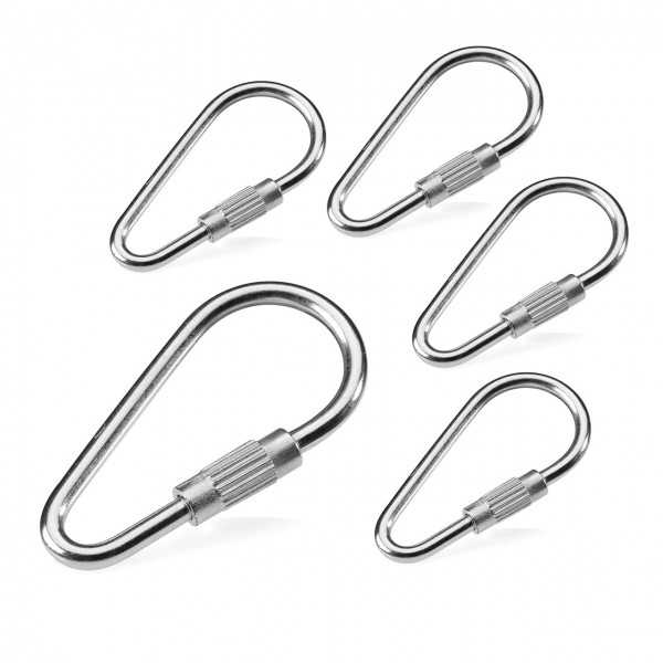 Quick Links EDELSTAHL - 10Stk. - Rapidglied Karabinerhaken