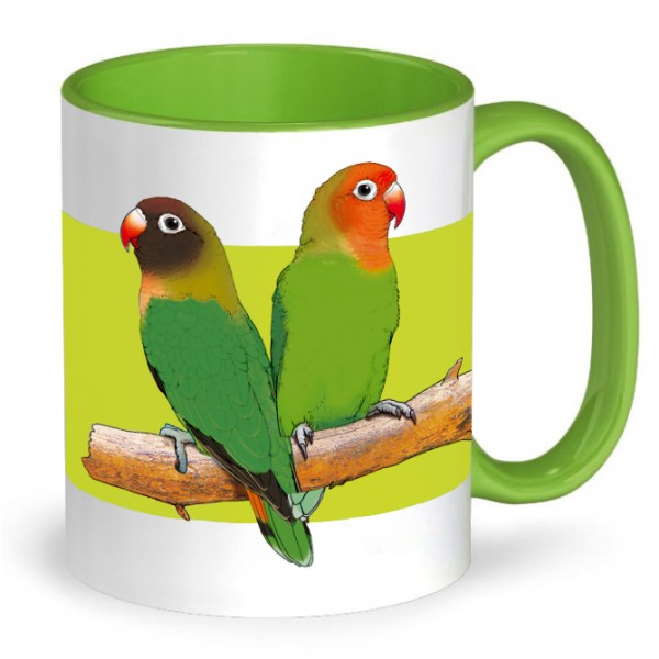 Tasse Agaporniden: Unzertrennliche
