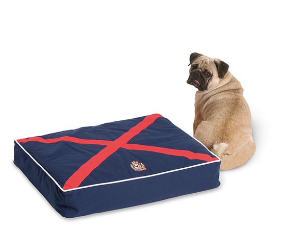 Hundekissen BRISTOL - SMALL blau rot