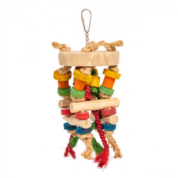 JAVA Knabberspielzeug - Babble Tower Chain - Small | ca. 10 x 10 x 21 cm