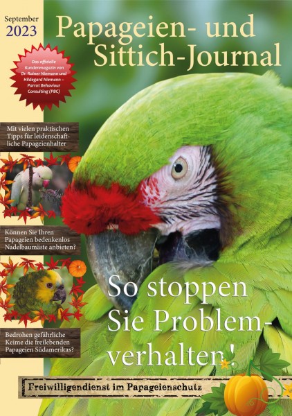 Das Papageien-und-Sittich-Journals, Herbst-Ausgabe (3/2023) von Dr. Rainer Niemann