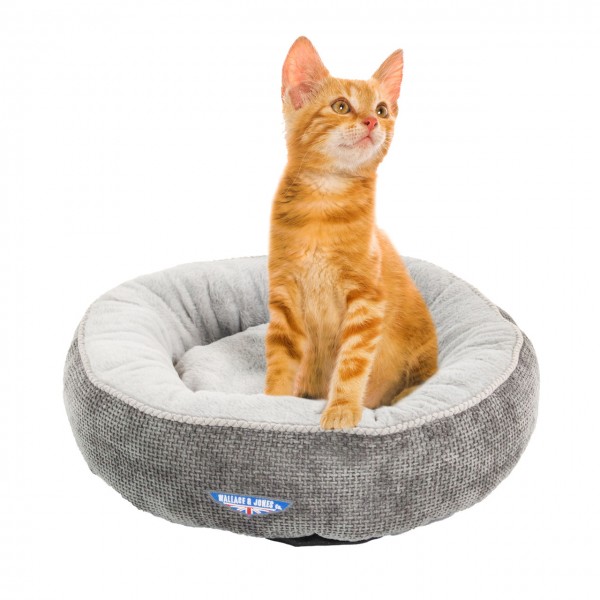 Katzenbett "Balmoral" - Grau | S | 51 x 51 x 15 cm
