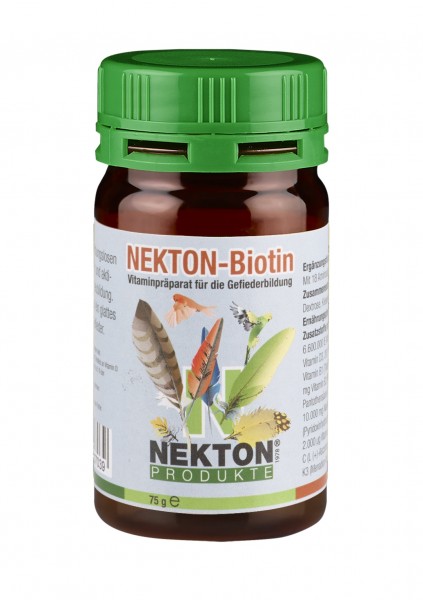NEKTON-Biotin 75gr. | Vitaminpräparat zur Gefiederbildung für alle Vögel