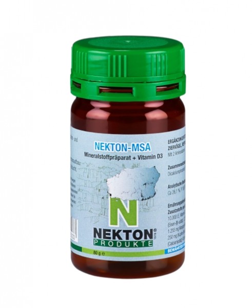 NEKTON-MSA 80gr. | Hochwirksames Mineralstoffpräparat für Ziervögel