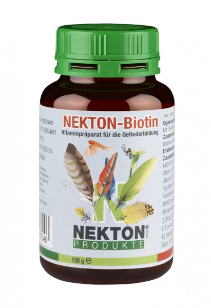 NEKTON-Biotin 150gr. | Vitaminpräparat zur Gefiederbildung für alle Vögel