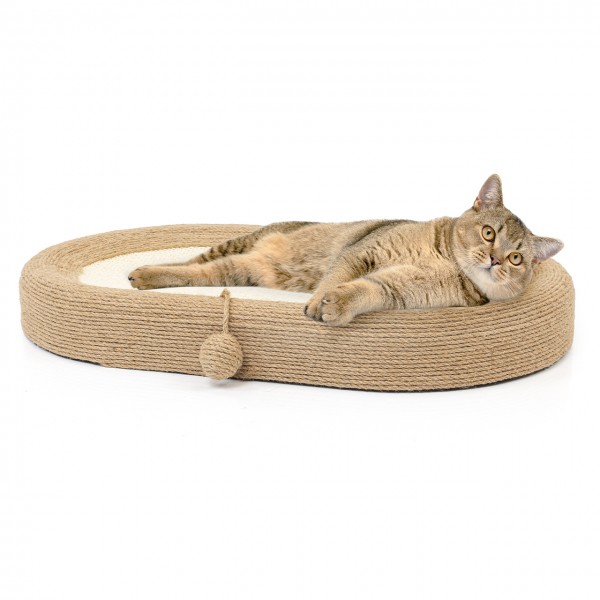 Katzen Kratzlounge SALLY - Sisal ca. 60 x 40 x 8,5 cm