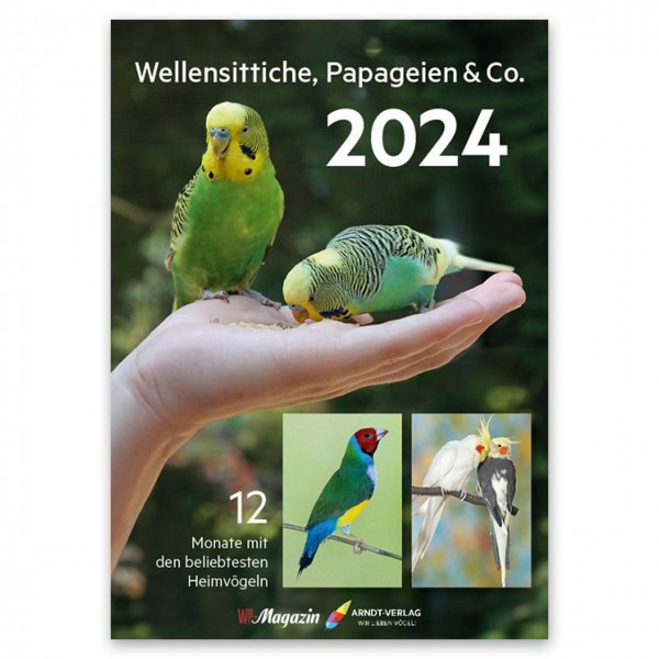 Kalender: Edition Wellensittiche, Papageien & Co. 2024