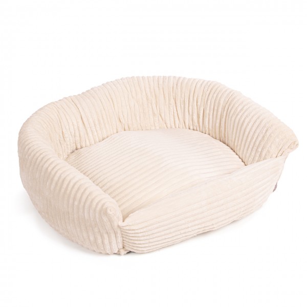 Hundebett Cordo - creme | S | ca. 95 x 80 x 20 cm