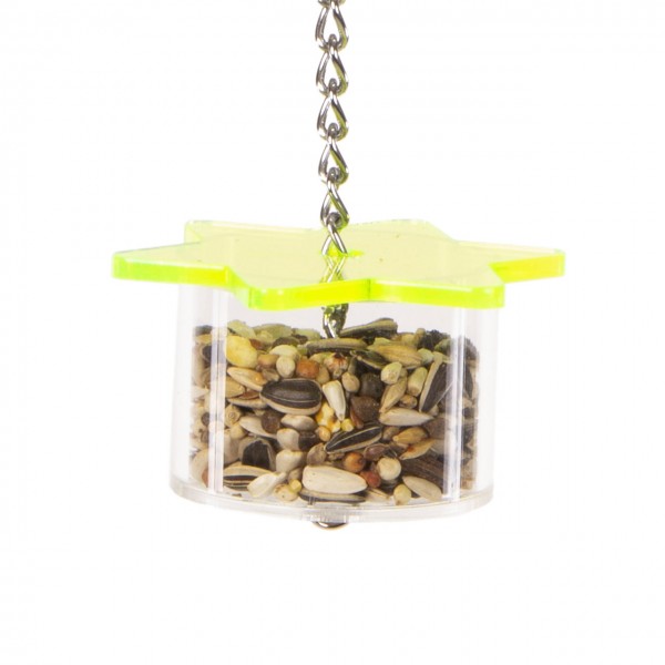 Foraging Star Feeder  - Versteckspielzeug für Sittiche & Papageien | Futterspielzeug ca. 8 x 8 x 24 cm