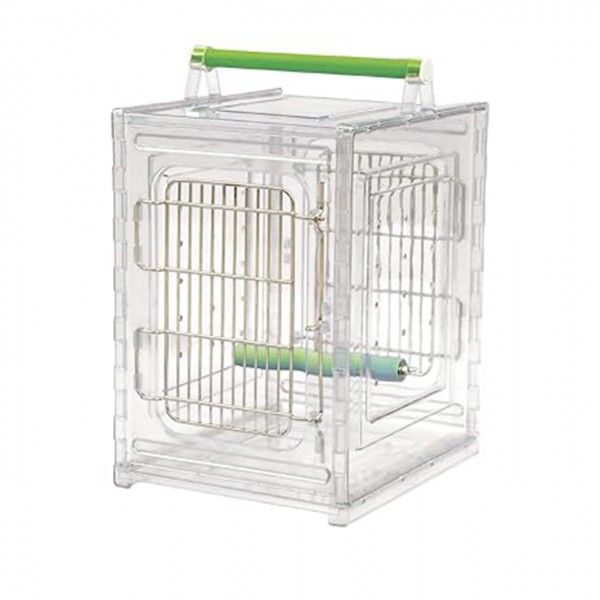 Transportbox aus Acryl für Sittiche & Papageien | ca. 27 x 32 x 44 cm