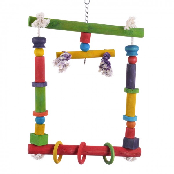 Papageienschaukel Vogelspielzeug "New Swing" - ca. 35 x 15 x 52 cm