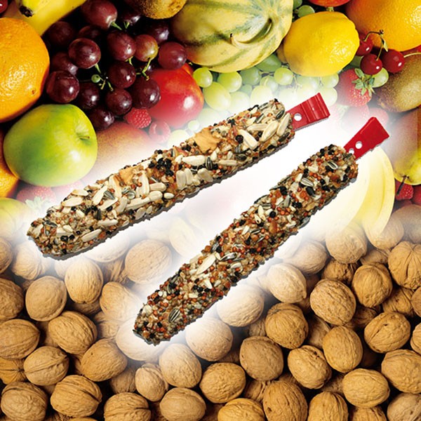 Jumbo-Knabberstangen mit Obst & Nuss für Großpapageien - 250 g