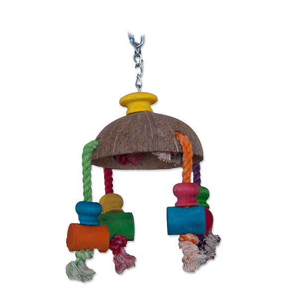 Vogelspielzeug "Happy Coco" - ca. 20 x 19 x 32 cm