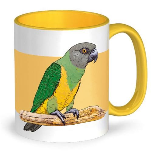 Tasse Mohrenkopf- und Rotbauchpapagei