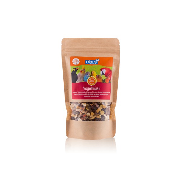 Vogelmüsli 200g | Gesunder Vitaminsnack mit Beeren, Früchten, Gemüse u. Sojaflocken