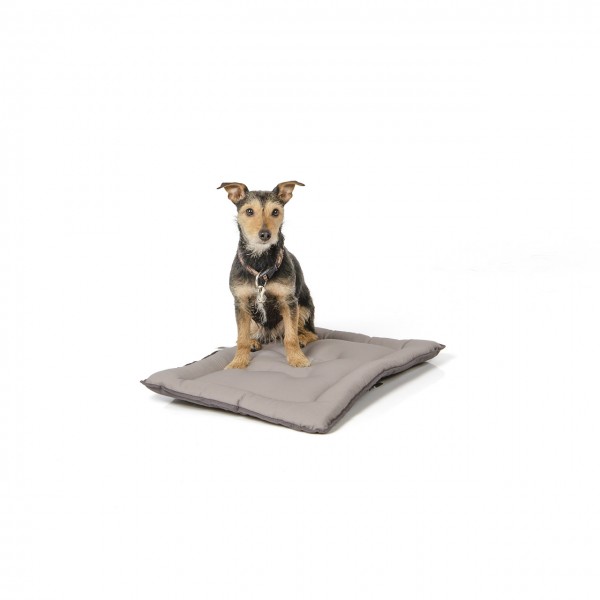 gepolsterte Wendedecke 60 x 45 cm, dunkelgrau/hellgrau bei 95°C waschbar für Hunde