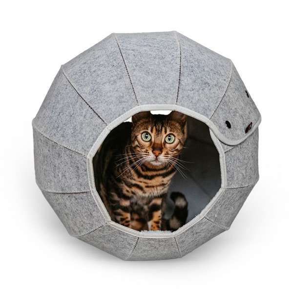 Katzenhöhle in Kugelform | Katzenkugel - ca. Ø 46 cm