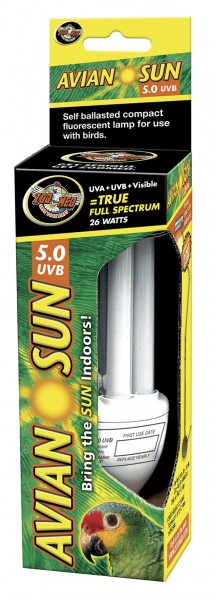 AvianSun 5.0 UVB Compact Fluorescent 26W Vogellampe Birdlamp