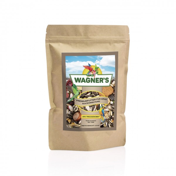 Wagner''s Premium Futter für Aras - 2,5 kg Papageienfutter