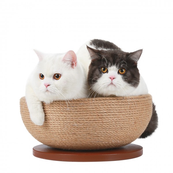 Sisal-Kratzschale "Bowl" - Liegemulde für Katzen | ca. 45 x 45 x 16 cm
